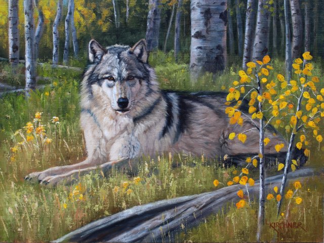 leslie kirchner, leslie kirchner art, leslie kirchner painting, western art, western painting, western artist, nature art, nature artist, wildlife art, wildlife paitning, wolf, wolf art , wolf painting