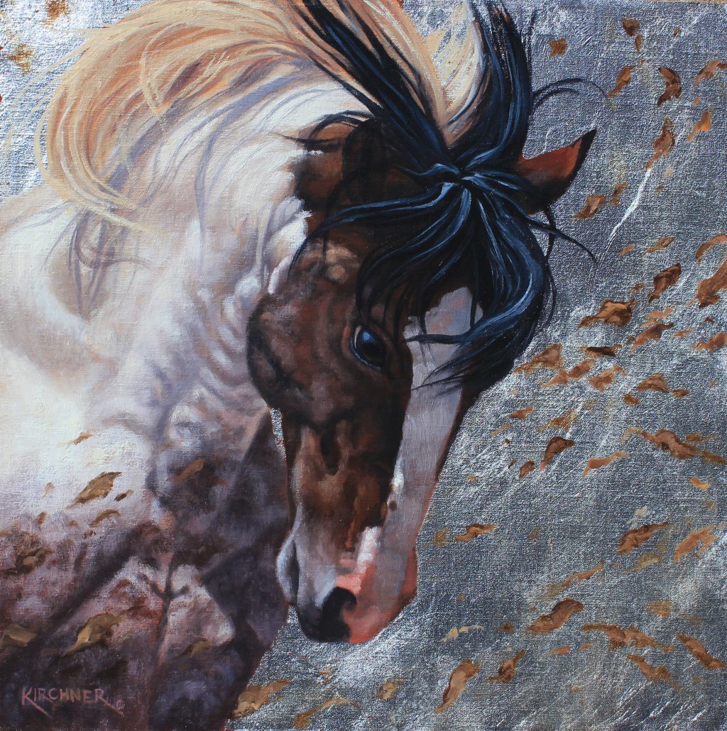 Leslie Kirchner, leslie kirchner artist, leslie kirchner art, nature art, nature artist, wildlife art, wildlife artist, western art, western artist, mustang, mustang art, wild horse, wild horse art, silver leaf, silver leaf art, silver leaf and wild horse, horse, horse art, paint horse, paint horse art, paint horse painting